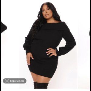 Xl black sweater dress